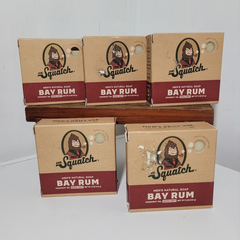 Dr. Sasquatch Bay Rum Natural Soap for Men - Brown